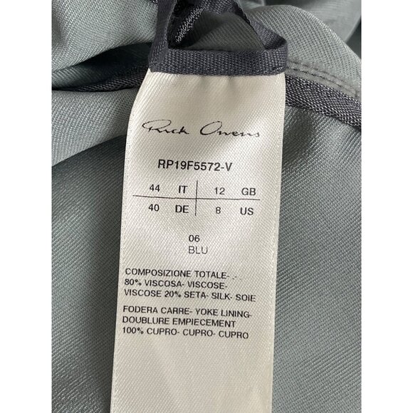 Rick Owen’s Italian dress size 8  drapey  Goth glamour high fashion - Picture 8 of 16